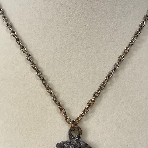 Vintage Archer Bow & Arrow Quiver Metal Pendant Necklace Mockingjay Renfaire - Picture 4 of 6